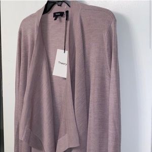 Theory Merino Wool Open Front Cardigan